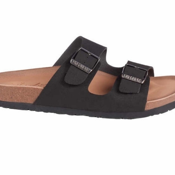 Skechers Relaxed Fit Black Sandals Size 8 - Picture 8 of 11